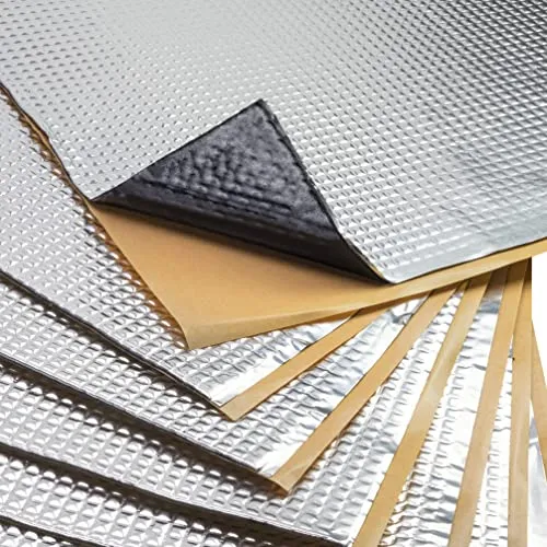 Selbstklebende Alubutyl Dämmung 0,5m² - Isolierung für Autos, selbstklebend und schalldämmend für optimale Geräuschreduzierung im KFZ-Bereich, ideal für HiFi-Anwendungen.