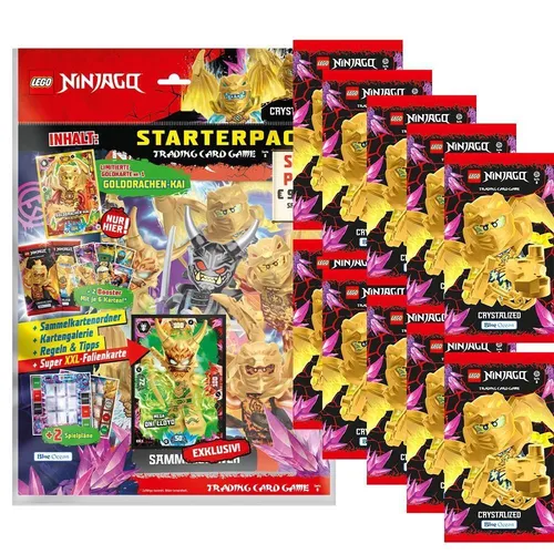 LEGO Ninjago Serie 8 Trading Cards - 1 Starter + 10 Booster