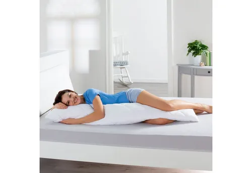 Bestlivings Seitenschläferkissen mit weichem Bezug, 1-tlg., 850g Füllung