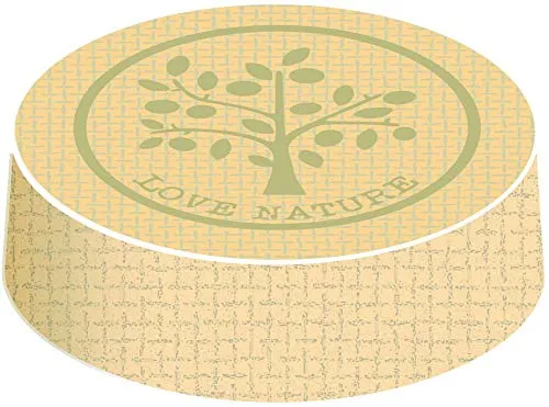 Sovie HORECA Glasabdeckungen Ø 74 mm, 200 Stück – LOVE NATURE Baum auf braunem Karton – umweltfreundliche Einweg-Glasdeckel für Gastronomie und Events