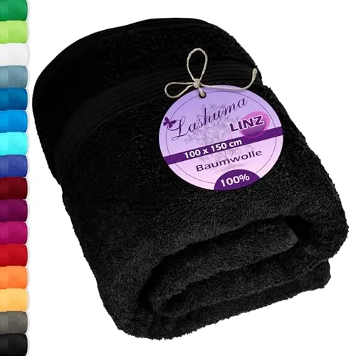 Handtücher Schwarz von Lashuma