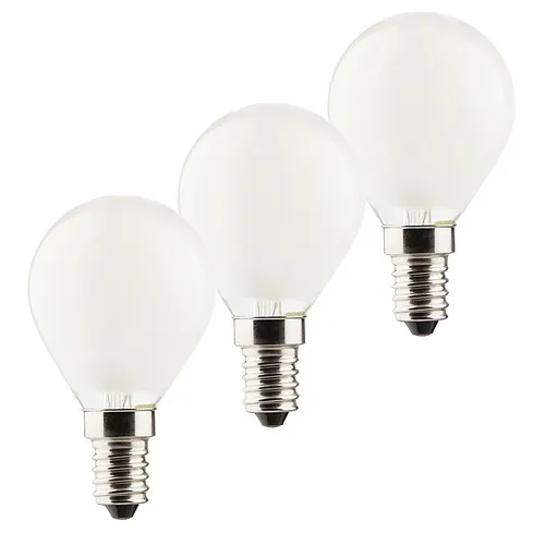 MÜLLER-LICHT 3er-Set Retro-LED Tropfenform - Ersetzt 40 W, 4 W, E14, warmweißes Licht für angenehme Atmosphäre und sehr geringer Energieverbrauch