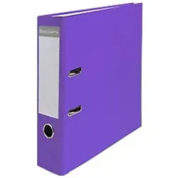 Exacompta Maxi Ordner Breit DIN A4 75 mm Violett 2 Ringe 918417B Kunststoff Glänzend Hochformat