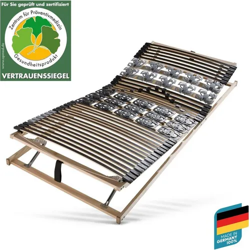 Beco Lattenrost Modul Premium 5 - Verstellbar für optimalen Schlafkomfort - Hochwertiger Lattenrost in 90x200 cm, manuell verstellbar, punktelastische Teller für beste Wirbelsäulenlagerung und Vermeidung von Verspannungen. Ideal für Doppelbetten, belastbar bis 120 kg.