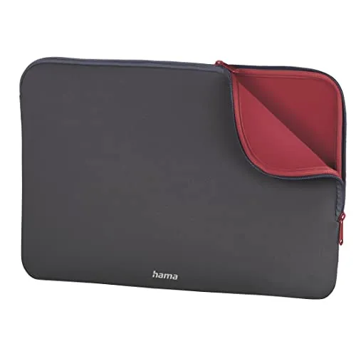 Hama Tasche für Tablet und Notebook bis 17.3 Zoll (Tablettasche, Laptoptasche für Notebook, Tablet, MacBook, Surface bis 17,3 Zoll, Hülle, Case, Laptophülle, Sleeve) Grau