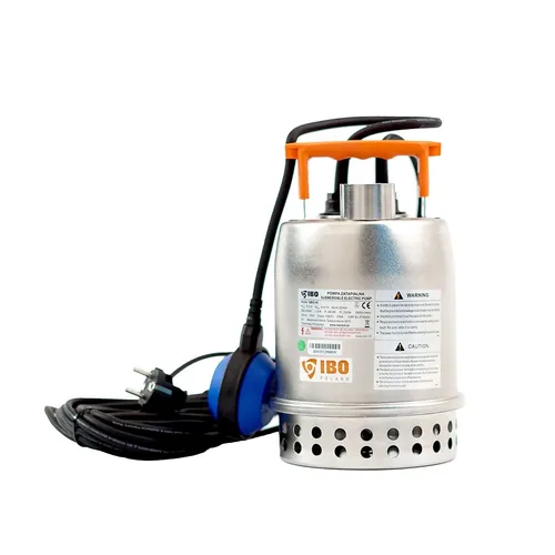 Stromsparende Edelstahl Tauchpumpe Schwimmbadpumpe 250W 140L/min Förderhöhe 7m