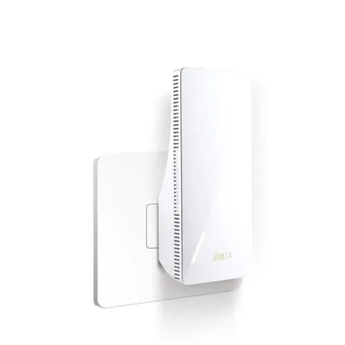 ASUS RP-BE58 BE3600 Dual Band WiFi 7 Repeater - WiFi 7 Range Extender für bis zu 3.600 Mbps, unterstützt nahtloses Mesh-WiFi und einfache Einrichtung per App – ideal für stabile Internetverbindungen im ganzen Haus.