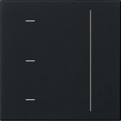 Gira System 3000 Touchaufsatz (schwarz matt) von Gira