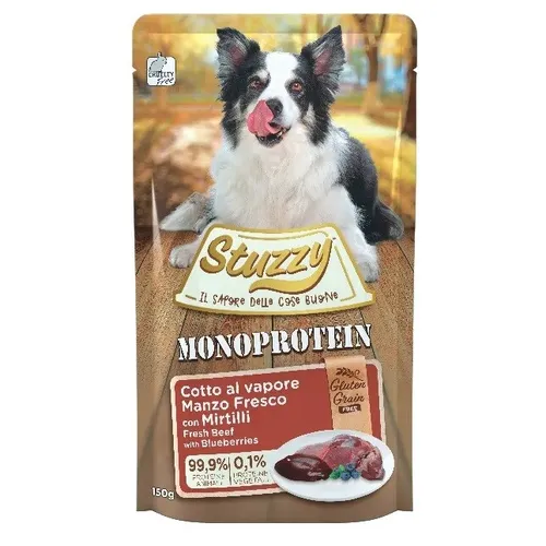 STUZZY Monoprotein Beef with blueberries - nassfutter für Hunde - 8005852184030