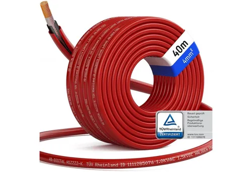 Produktbild HB-DIGITAL Solarleitung H1Z2Z2-K 4mm² PV Kabel (4000 cm)