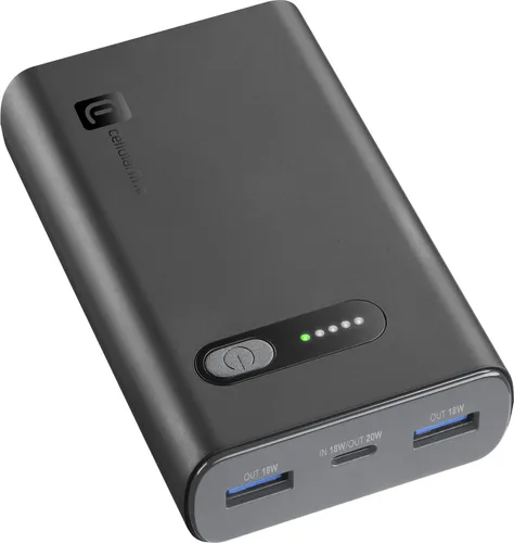 mAh Powerbank USB Typ-C Fast (Schwarz) 10000