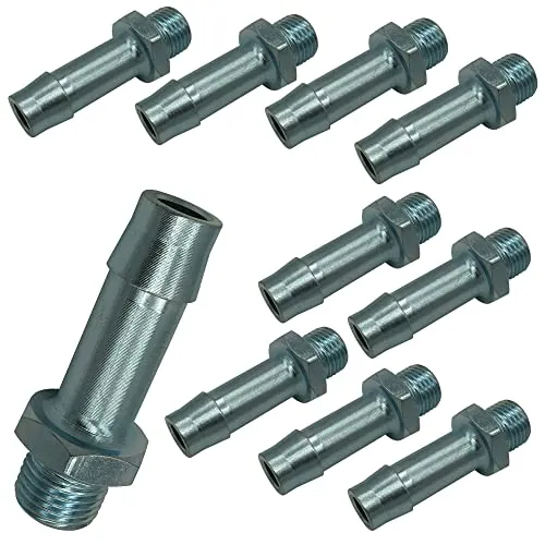 Schlauchstutzen M16 M18 M22 für Bremsschlauch 10x4 11x3,5 13x6 Stutzen 10mm 11mm 13mm Druckluftbremse LKW (11x3,5 X M22x1,5) 10
