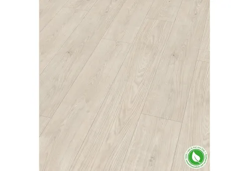 EGGER Designboden GreenTec ED7000 Berdal Eiche weiss - Laminatboden, robust und strapazierfähig mit integrierter Trittschalldämmung, ideal für Wohn- und Gewerbe, auch für Feuchträume und Fußbodenheizung geeignet.