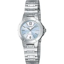 Casio LTP-1177PA-2AEF Armbanduhr für Damen - Elegante Armbanduhr mit Mineralglas und Edelstahl-Armband, perfekt für jeden Anlass und stilvoll im Alltag.