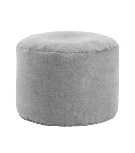 mokebo Pouf Der Ruhepouf - Vielseitiger Sitzhocker in Grau - Poufs für jeden Anlass! Wähle zwischen weichem Webstoff oder Recyclingstoff aus PET-Flaschen. Ideal als Hocker oder Beistelltisch, auch für Outdoor geeignet!