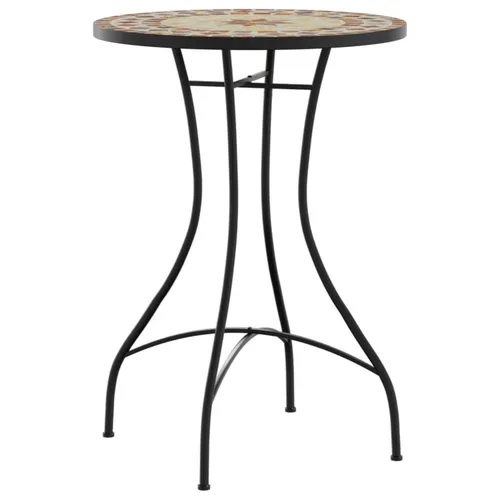 vidaXL Mosaik Bistrotisch mit Eisengestell