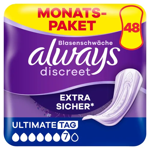 Always Discreet Inkontinenzeinlagen Ultimate Day von Always