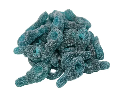 Fruchtgummi Bären & Co. Süßigkeit, Fruchtgummi blaue Schlüssel mit saurem Zucker überzogen 175g