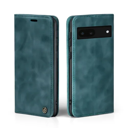 Handy Hülle für Google Pixel 6a Klapp Magnet Smartphone Cover Case Petrol