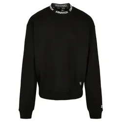 STARTER BLACK LABEL Herren Starter Jaquard Rib Crewneck XXL Black - Sweatshirts für Herren, klassischer Pullover mit bequemem Rundhalsausschnitt und weichen Materialien für optimalen Tragekomfort, ideal für kühle Tage.