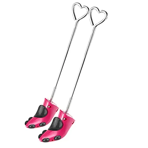 CuteHome Schuhspanner Damen(1 Paar),High Heel Schuhspanner,Stiefelspanner für Cowboystiefel Einstellbare Breite,Größe 34-41,Rot