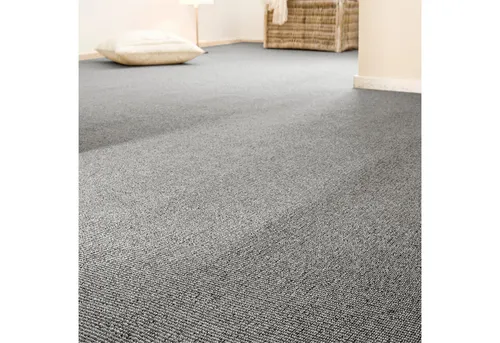 Andiamo Teppichboden Bruce, meliert, 4 mm Höhe, 400 cm Breite - Kurzflor-Teppich, strapazierfähig und ideal für stark frequentierte Bereiche, passt sich jedem Einrichtungsstil an und ist für Allergiker geeignet.