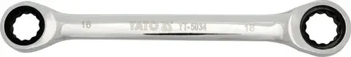Doppel-Ringratschenschlüssel 10/11 mm, 72-Zahn, Chrom-Vanadium
