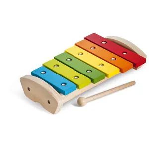 Eichhorn Kinder-Musikinstrument 100005075 - Xylophon aus Holz für Kinder ab 2 Jahren - Schlagzeug & Schlagwerk, fördert die auditive Wahrnehmung und Kreativität mit bunten Tönen und Klöppel für kleinen Musikern.