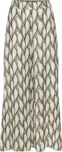 Modische Strandhose LASCANA für Damen, Gr. 36 - Stoffhosen aus glänzendem Satin mit weitem Bein und elastischem Smokbund für bequemen Sitz. Ideal für entspannte Tage am Strand oder im Urlaub.
