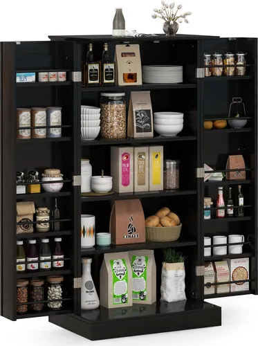 GOPLUS 120 cm Lebensmittelschrank mit Türen