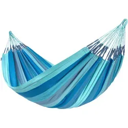 La Siesta Hängematte, Blau, Hellblau, Dunkelblau - Hängematte aus hochwertigem Textil, 160x350 cm groß, perfekt für entspannte Momente im Garten oder auf der Terrasse.