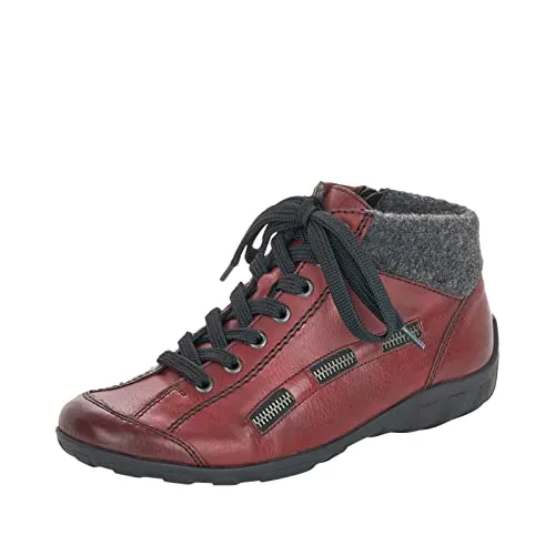 Rieker Komfort Stiefeletten L6543-35 Damen Rot 36 EU von Rieker