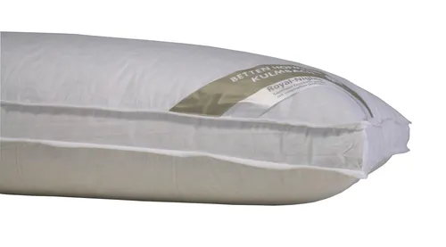 Betten Hofmann Kopfkissen 40x80 cm - Bayern Kissen mit Außensteg - Hochwertiges Bayern Kopfkissen 40x80 cm mit 30% Daunenanteil, ideal für Rückenschläfer und Seitenschläfer. Waschbar bis 60°C, made in Germany und allergikerfreundlich.