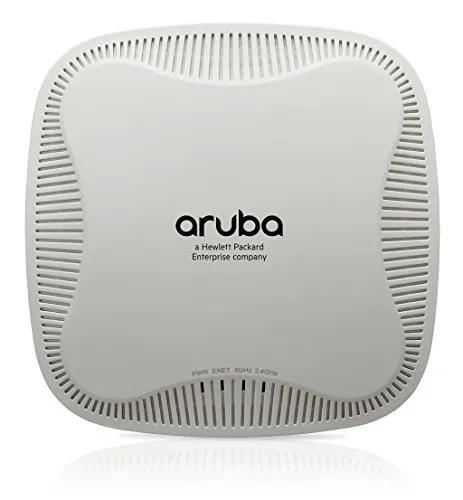 HPE Aruba AP-103 Funk-Access-Point WLAN Dualband Deckeneinbau JW156A - WLAN Dualband Access Point für eine schnelle Datenübertragung von bis zu 300 Mbit/s, ideal für Büros und öffentliche Räume, unterstützt MIMO-Technologie und PoE.