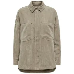 ONLY Onljanine-Rai Ls Ovs Cord Shacket Cc PNT - Funktionsjacken: die lässige Oversize Cordjacke ist das perfekte It-Piece für die Übergangszeit und bietet einen trendigen Look.