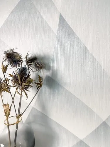 NEWROOM Tapete Grau in silber von Newroom