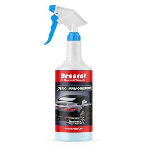 BRESTOL® Cabrioverdeck Imprägnierung 750 ml - Langfristiger Schutz gegen Wasser, Schmutz und UV-Strahlen - Verhindert Austrocknung und Rissbildung, Cabrioverdeckimprägnierung, Universalimprägnierung