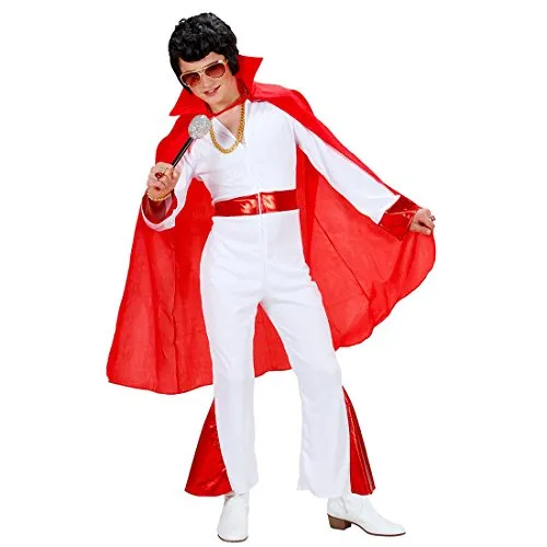 Amakando Rockstar Umhang/Teufel Cape rot/Satan Umhangmantel/Superheld Poncho Halloween Vampirumhang