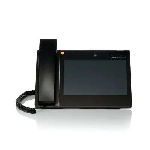Grandstream IP-Video-Telefon GXV3380 - Schwarz - Festnetztelefon mit Android 7, 8 Zoll Touchscreen und integrierter 2MP Kamera für Videotelefonie. Ideal für moderne Büros mit bis zu 16 Leitungen und vielseitigen Anschlussmöglichkeiten.
