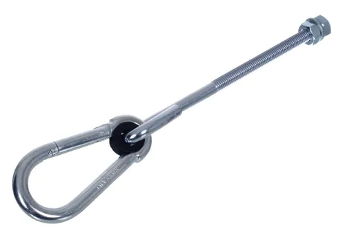 NAJDER Haken mit 10 mm Karabinerhaken M10x140/270 mm Schwenkhaken Schaukelhaken