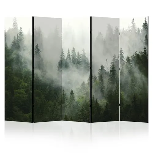 LUMASOUL Paravent doppelseitiger - Paravent Raumteiler Innen - Natur Motiv - 225x172 cm