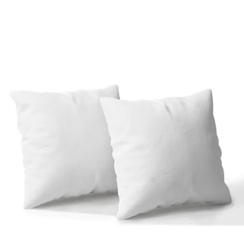 Luxus Premium 40x40, 40x80 und 80x80 2er Pack Kopfkissen 100% Baumwoll Hotelqualität Flauschig Kuscheliges & Bequemes Kopfkissen Weiß für Kinder & Erwachsene Weiches (80x80 Packung mit 2 Stück)