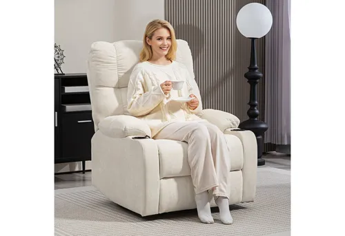 HOMCOM Relaxsessel Drehbar mit Liege- und Schaukelfunktion von HOMCOM