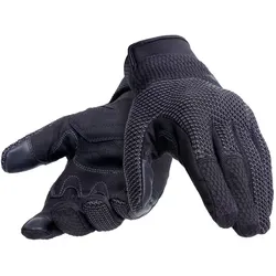 Dainese Torino Handschuhe - Schwarz/Grau - XS - Zertifizierte Motorradhandschuhe mit halbstarrem Knöchelschutz, atmungsaktiv und ideal für heiße Tage. Smart Touch-System ermöglicht die Nutzung von Touchscreens.