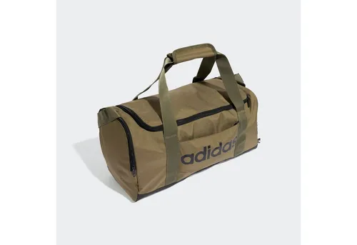 adidas Performance Sporttasche LINEAR DUFFEL S, Olive Strata / Black - Sporttasche aus 100% Polyester, ideal für Sport und Freizeit, pflegeleicht und stylish in Olive Strata / Black.