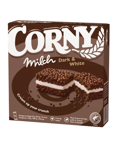 GOURVITA DE Corny MILCH Dark & White Müsliriegel, 4x30g 4736