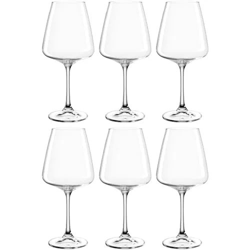 LEONARDO Paladino Weißweinglas 540 ml - 6er-Set aus Kristallglas - Weißweingläser aus hochwertigem Kristallglas, spülmaschinengeeignet und ideal für stilvolle Anlässe, 6-teiliges Set für jeden Haushalt.