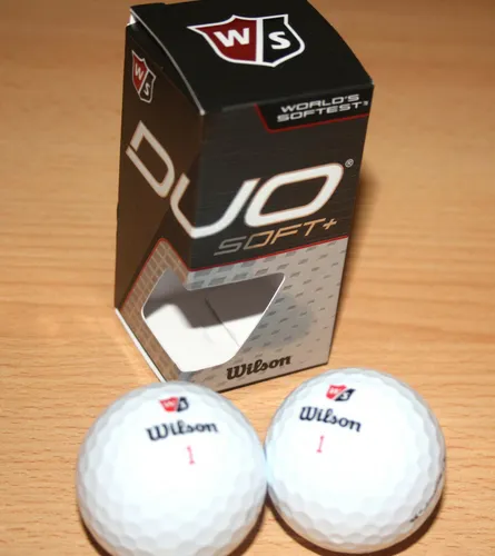 Wilson Duo Soft+ Golfbälle, 2 Stück, mit neu konstruiertem Kern
