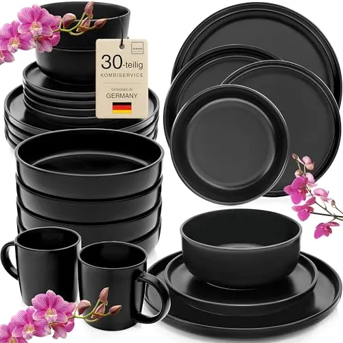 SÄNGER Madeira Kombiservice 30 tlg für 6 Personen in schwarz von Sänger