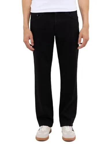 Mustang Herren Style Big Sur Straight Jeans, Tiefschwarz 940 - Moderne Straight Jeans für Herren, besonders bequem dank hochwertiger Materialien und ideal für lässige Outfits.
